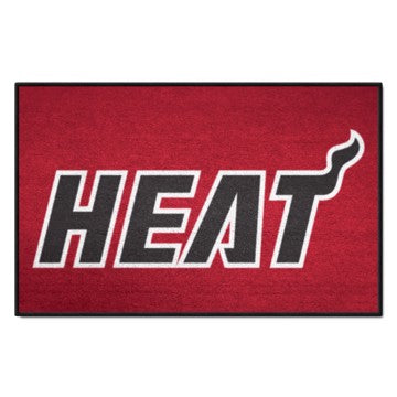 Wholesale-Miami Heat Starter Mat - Retro Collection NBA Accent Rug - 19" x 30" SKU: 35314