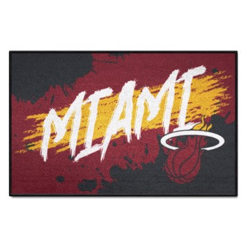 Wholesale-Miami Heat Starter Mat - Slogan NBA Accent Rug - 19" x 30" SKU: 35999