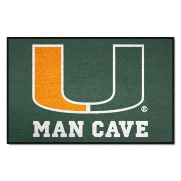 Wholesale-Miami Hurricanes Man Cave Starter 19"x30" SKU: 14664