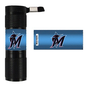 Wholesale-Miami Marlins Flashlight MLB 1.1" H x 0.3" W x 3.4" L SKU: 62269
