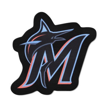 Wholesale-Miami Marlins Mascot Mat MLB Accent Rug - Approximately 36" x 36" SKU: 21985