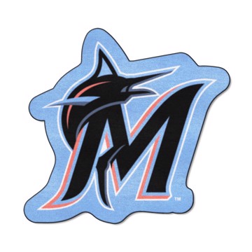 Wholesale-Miami Marlins Mascot Mat MLB Accent Rug - Approximately 36" x 36" SKU: 32777