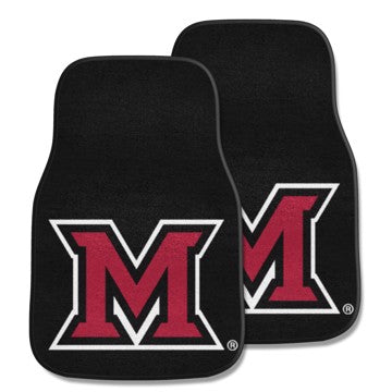 Wholesale-Miami (OH) Redhawks 2-pc Carpet Car Mat Set 17in. x 27in. - 2 Pieces SKU: 5270