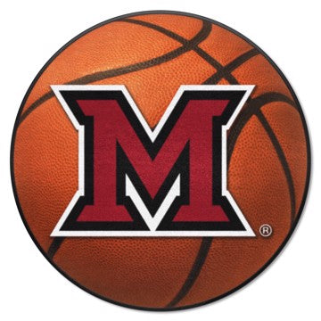 Wholesale-Miami (OH) Redhawks Basketball Mat 27" diameter SKU: 93