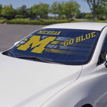 Wholesale-Michigan Auto Shade University of Michigan Auto Shade 59" x 29.5" - Primary Logo, Alternate Logo and Wordmark SKU: 60015