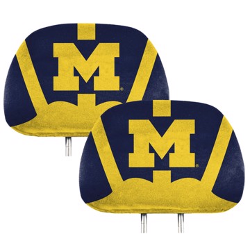 Wholesale-Michigan Printed Headrest Cover University of Michigan Printed Headrest Cover 14” x 10” - "M" Primary Logo SKU: 62055