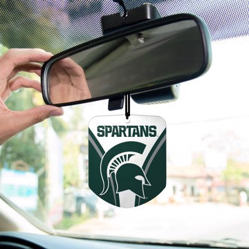 Wholesale-Michigan State Air Freshener 2-pk Michigan State University Air Freshener 2-pk 2.75” x 3.5” - "Spartan Helmet" Logo & Wordmark SKU: 61621