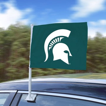 Wholesale-Michigan State Car Flag Michigan State University Car Flag 11" x 14" SKU: 26110