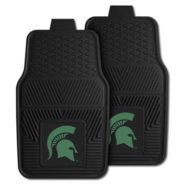 Wholesale-Michigan State Spartans 2-pc Vinyl Car Mat Set 17in. x 27in. - 2 Pieces SKU: 8918