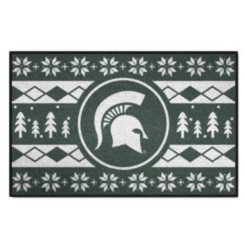 Wholesale-Michigan State Spartans Holiday Sweater Starter Mat 19"x30" SKU: 25812