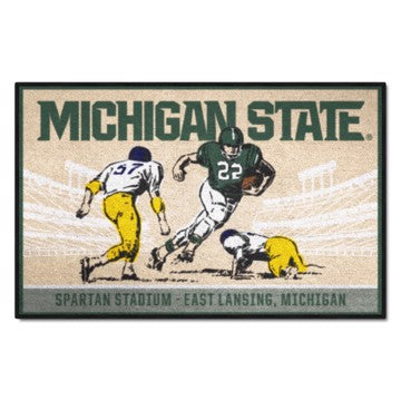 Wholesale-Michigan State Spartans Starter Mat - Ticket 19"x30" SKU: 28098