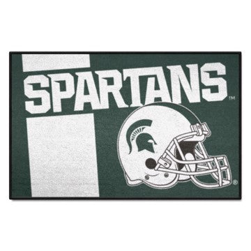 Wholesale-Michigan State Spartans Starter Mat - Uniform NCAA Accent Rug - 19" x 30" SKU: 36815