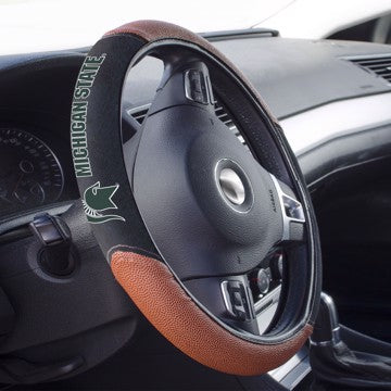 Wholesale-Michigan State Sports Grip Steering Wheel Cover NCAA - 14.5” to 15.5” SKU: 62133