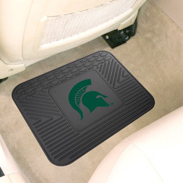 Wholesale-Michigan State Utility Mat Michigan State University 1-piece Utility Mat 14"x17" - "Spartan Helmet" Logo SKU: 10068