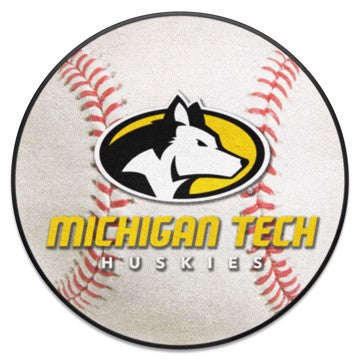 Wholesale-Michigan Tech Huskies Baseball Mat 27" diameter SKU: 2135