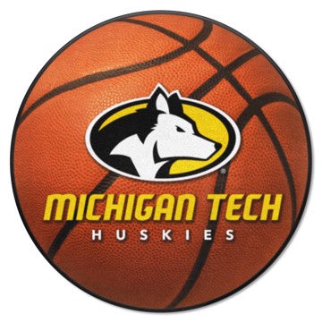 Wholesale-Michigan Tech Huskies Basketball Mat 27" diameter SKU: 2139