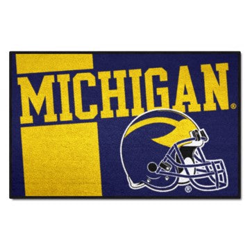 Wholesale-Michigan Wolverines Starter Mat - Uniform 19"x30" SKU: 18759