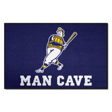 Wholesale-Milwaukee Brewers Man Cave Starter MLB Accent Rug - 19" x 30" SKU: 28230