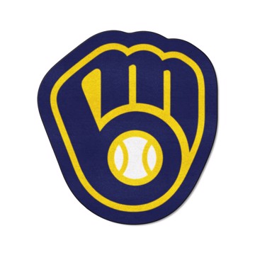 Wholesale-Milwaukee Brewers Mascot Mat MLB Accent Rug - Approximately 36" x 36" SKU: 21986
