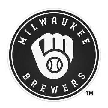Wholesale-Milwaukee Brewers Molded Chrome Emblem MLB Plastic Auto Accessory SKU: 60224