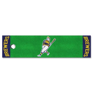 Wholesale-Milwaukee Brewers Putting Green Mat MLB 18" x 72" SKU: 28244