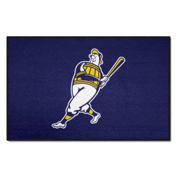 Wholesale-Milwaukee Brewers Starter Mat MLB Accent Rug - 19" x 30" SKU: 28253