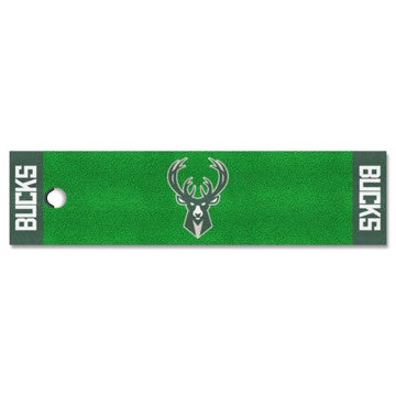 Wholesale-Milwaukee Bucks Putting Green Mat NBA 18" x 72" SKU: 9327