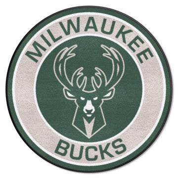 Wholesale-Milwaukee Bucks Roundel Mat NBA Accent Rug - Round - 27" diameter SKU: 18842
