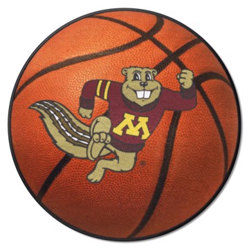Wholesale-Minnesota Golden Gophers Basketball Mat Accent Rug - Round - 27" diameter SKU: 36398