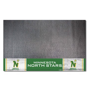 Wholesale-Minnesota North Stars Grill Mat - Retro Collection NHL Vinyl Mat - 26" x 42" SKU: 35527