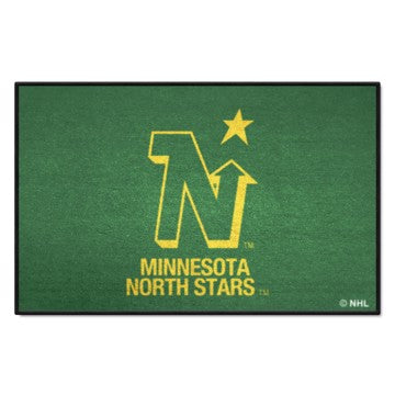 Wholesale-Minnesota North Stars Starter Mat - Retro Collection NHL Accent Rug - 19" x 30" SKU: 35524
