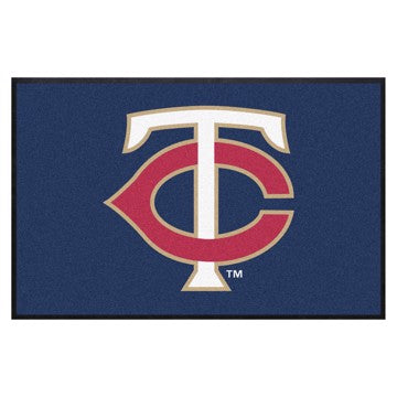 Wholesale-Minnesota Twins 4X6 High-Traffic Mat with Durable Rubber Backing MLB Commercial Mat - Landscape Orientation - Indoor - 43" x 67" SKU: 9853