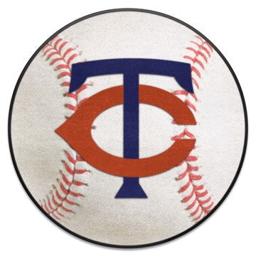 Wholesale-Minnesota Twins Baseball Mat MLB Accent Rug - Round - 27" diameter SKU: 6395