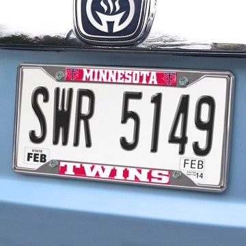 Wholesale-Minnesota Twins License Plate Frame MLB Exterior Auto Accessory - 6.25" x 12.25" SKU: 26641