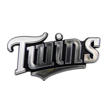 Wholesale-Minnesota Twins Molded Chrome Emblem MLB Plastic Auto Accessory SKU: 60225