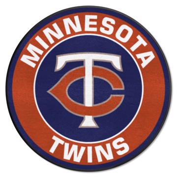 Wholesale-Minnesota Twins Roundel Mat MLB Accent Rug - Round - 27" diameter SKU: 18142