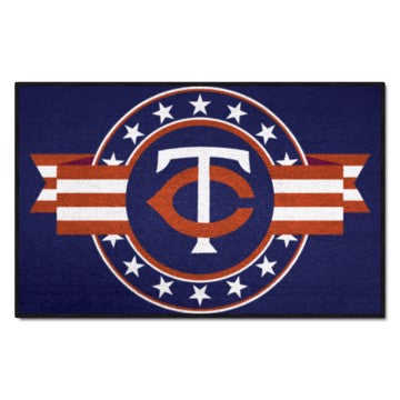 Wholesale-Minnesota Twins Starter Mat - MLB Patriotic MLB Accent Rug - 19" x 30" SKU: 18544