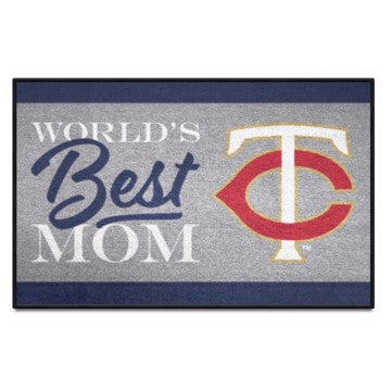 Wholesale-Minnesota Twins Starter Mat - World's Best Mom MLB Accent Rug - 19" x 30" SKU: 34103