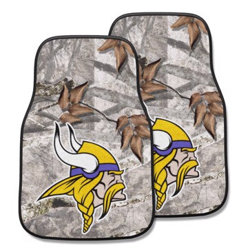 Wholesale-Minnesota Vikings 2-pc Carpet Car Mat Set NFL Auto Floor Mat - 2 piece Set - 17" x 27" SKU: 25505