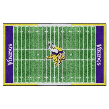 Wholesale-Minnesota Vikings 6X10 Plush Rug NFL Plush Area Rug - 70" x 117" SKU: 35157