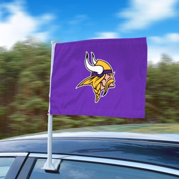 Wholesale-Minnesota Vikings Car Flag NFL Auto Flag - 1 Piece - 11" x 14" SKU: 26148