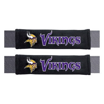 Wholesale-Minnesota Vikings Embroidered Seatbelt Pad - Pair NFL Interior Auto Accessory - 2 Pieces SKU: 32053