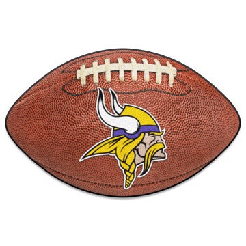 Wholesale-Minnesota Vikings Football Mat NFL Accent Rug - Shaped - 20.5" x 32.5" SKU: 5763
