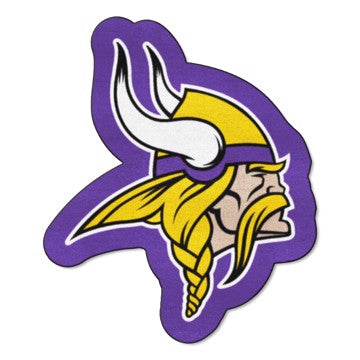 Wholesale-Minnesota Vikings Mascot Mat NFL Accent Rug - Approximately 36" x 36" SKU: 20977