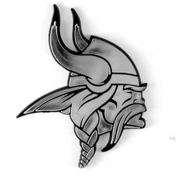 Wholesale-Minnesota Vikings Molded Chrome Emblem NFL Plastic Auto Accessory SKU: 60274