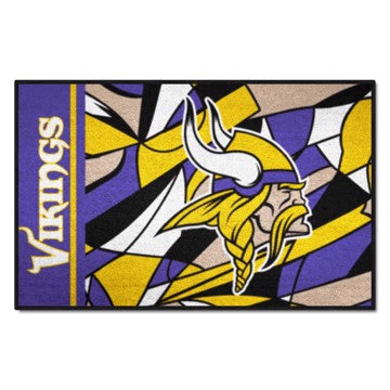 Wholesale-Minnesota Vikings NFL x FIT Starter Mat NFL Accent Rug - 19" x 30" SKU: 23321