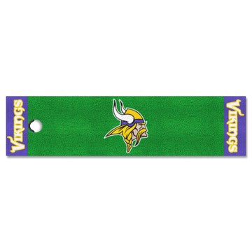 Wholesale-Minnesota Vikings Putting Green Mat NFL Golf Accessory - 18" x 72" SKU: 9019