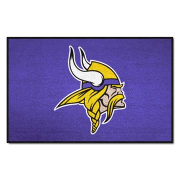 Wholesale-Minnesota Vikings Starter Mat NFL Accent Rug - 19" x 30" SKU: 5923