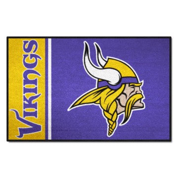 Wholesale-Minnesota Vikings Starter Mat - Uniform NFL Accent Rug - 19" x 30" SKU: 8248