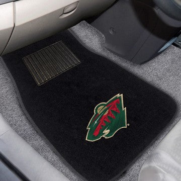 Wholesale-Minnesota Wild Embroidered Car Mat Set NHL Auto Floor Mat - 2 piece Set - 17" x 25.5" SKU: 17182